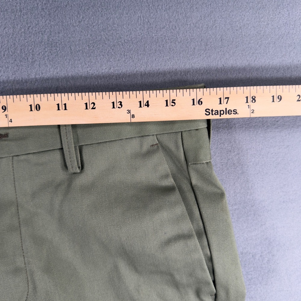 Levis Mens Olive Green Chino Pants Straight Leg Twill Trousers W32 L29 - Picture 13 of 13